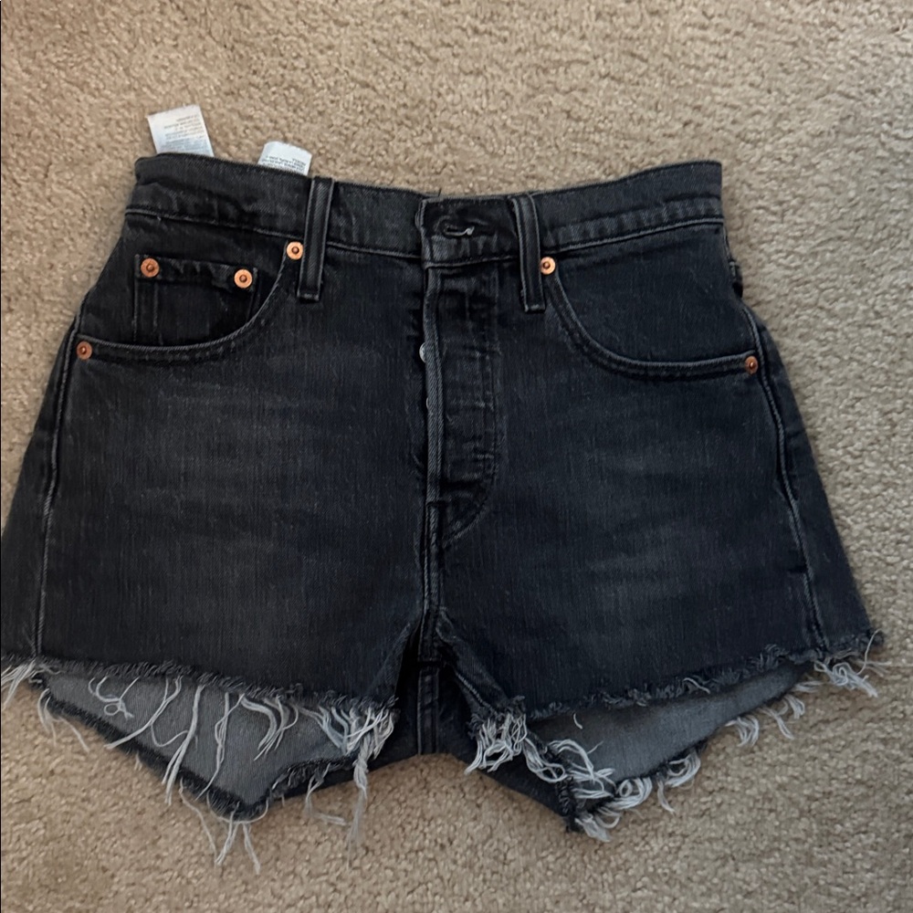 Levi's Black Jean Shorts